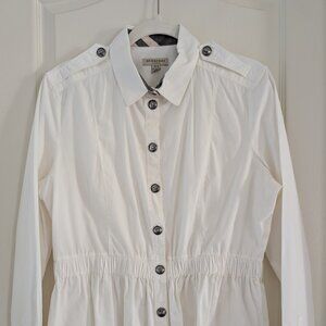 Classic Burberry White Button Down